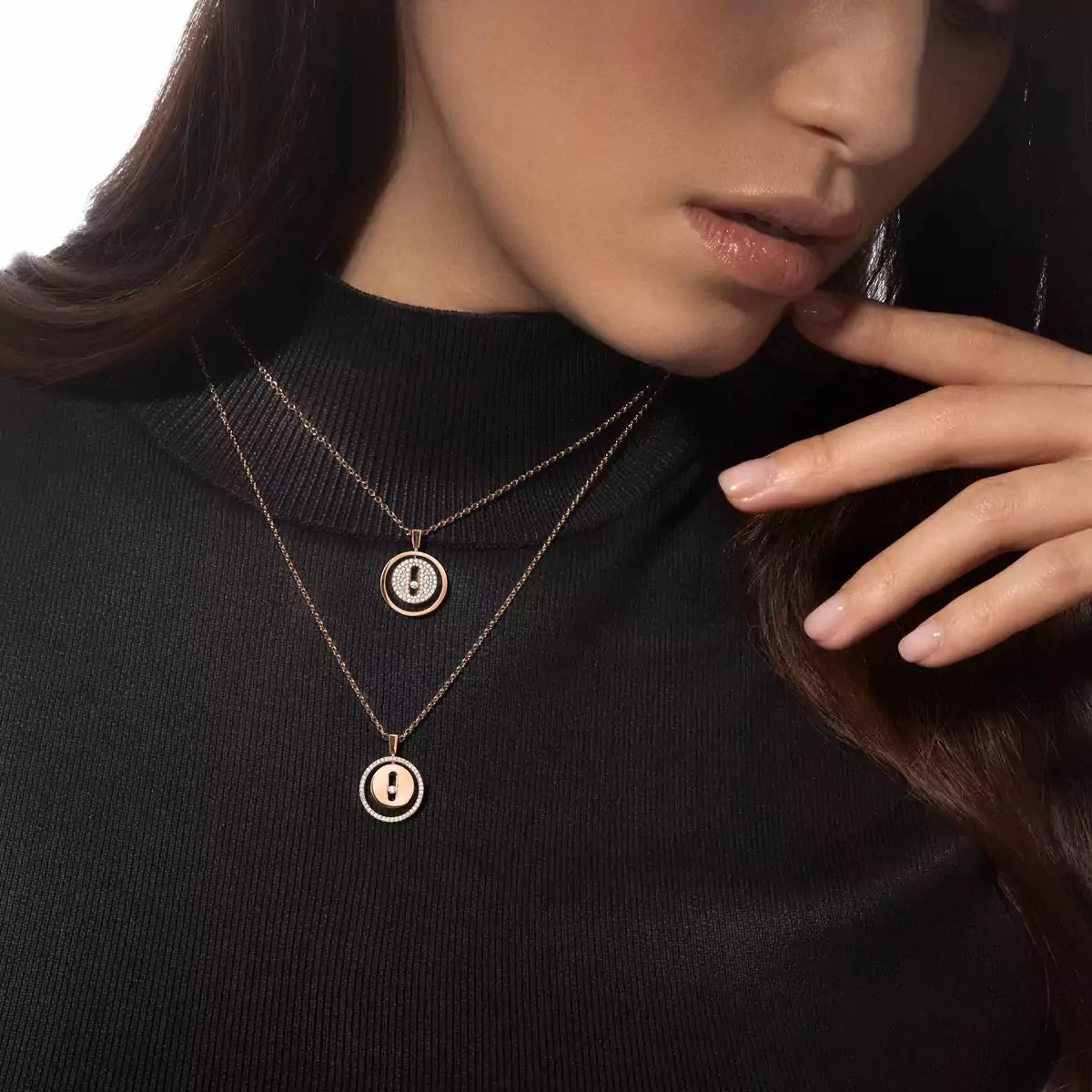 [Amore] Lucky Move Diamond Necklace