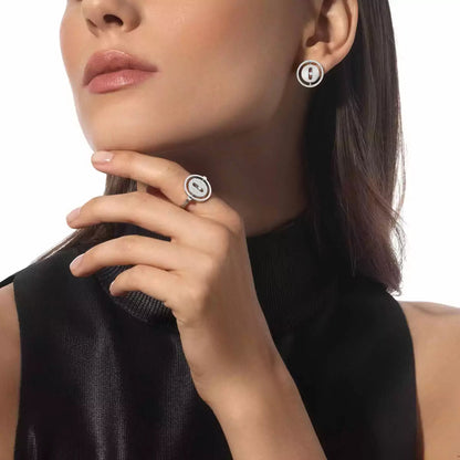 [Amore]Lucky Move Diamond Earrings