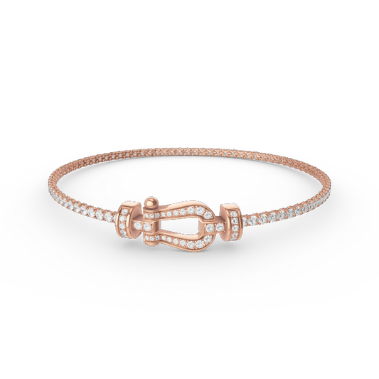 [Amore]FORCE  HORSESHOE  DIAMOND TENNIS BRACELET