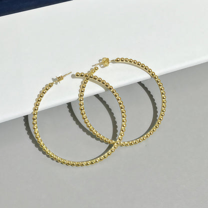 [Amore] SMOOTH BEAD STUD EARRINGS