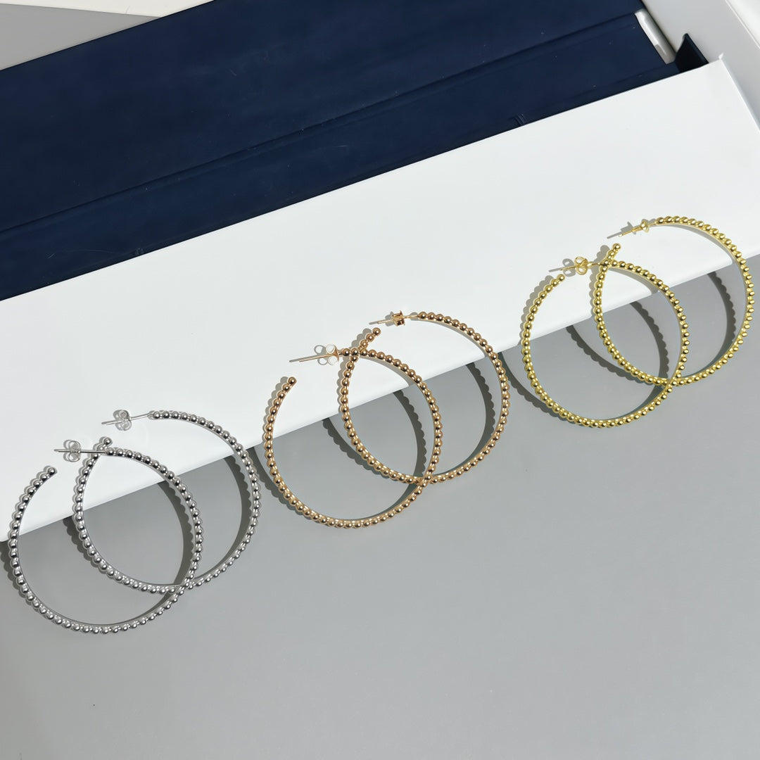 [Amore] SMOOTH BEAD STUD EARRINGS