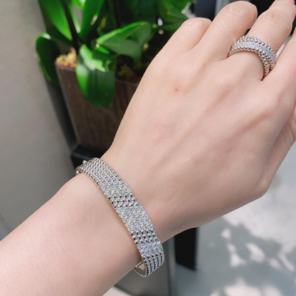 [Amore]  FIVE-ROW DIAMOND BRACELET