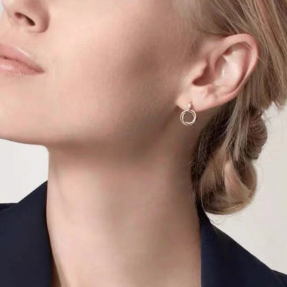 [Amore]TRINITY ON DIAMOND  EARRINGS