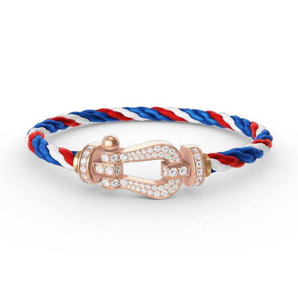 [Amore]FORCE LARGE HORSESHOE FULL DIAMOND BRACELET ROSE GOLD