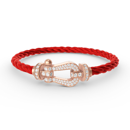[Amore]FORCE LARGE HORSESHOE FULL DIAMOND BRACELET ROSE GOLD
