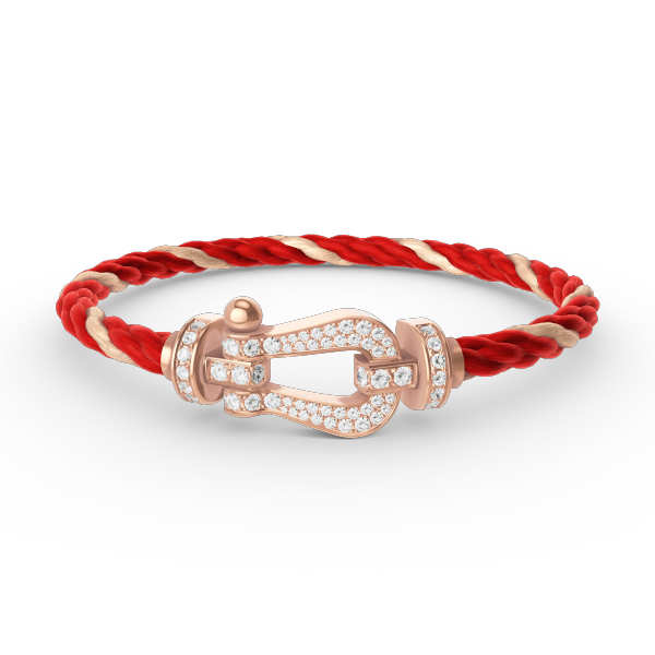[Amore]FORCE LARGE HORSESHOE FULL DIAMOND BRACELET ROSE GOLD