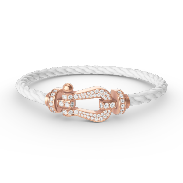 [Amore]FORCE LARGE HORSESHOE FULL DIAMOND BRACELET ROSE GOLD