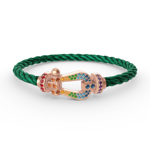 [Amore]FORCE LARGE HORSESHOE  COLORED DIAMOND BRACELET ROSE GOLD