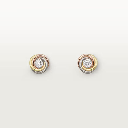 [Amore]TRINITY STUD DIAMOND EARRINGS