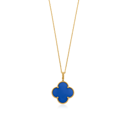 [Amore]CLOVER 25MM NECKLACE TURQUOISE ROSE GOLD