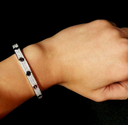 [Amore]LOVE BRACELET 6.1MM DIAMOND-PAVED CERAMIC