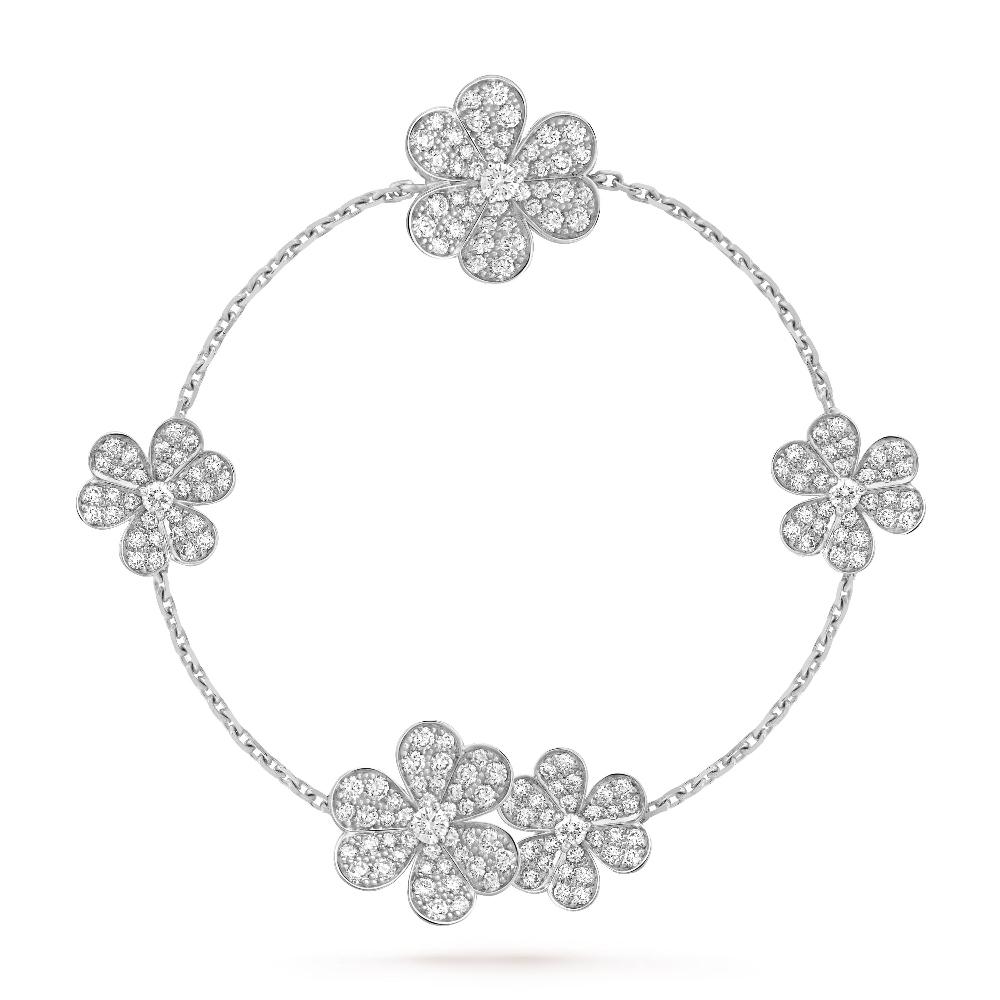 [Amore]FRIVOLE SILVER 5 FLOWERS BRACELET