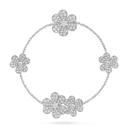 [Amore]FRIVOLE SILVER 5 FLOWERS BRACELET
