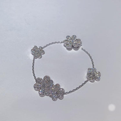 [Amore]FRIVOLE SILVER 5 FLOWERS BRACELET