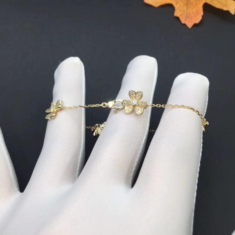 [Amore]FRIVOLE GOLD 5 FLOWERS BRACELET