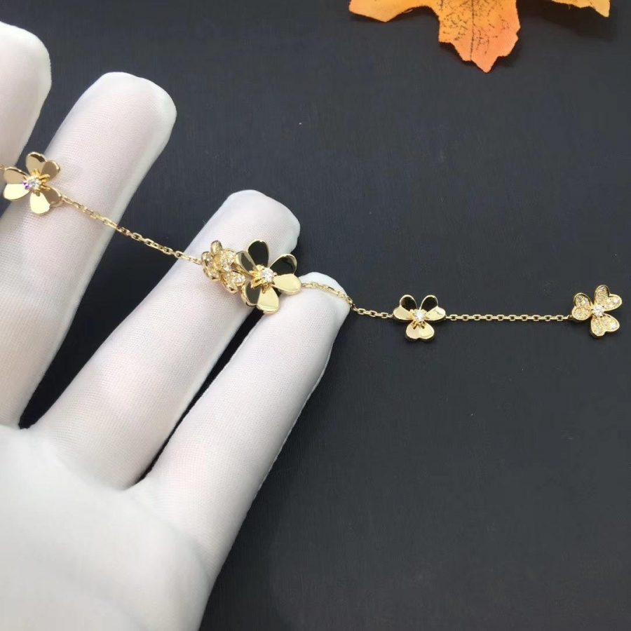 [Amore]FRIVOLE GOLD 5 FLOWERS BRACELET