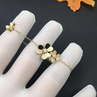 [Amore]FRIVOLE GOLD 5 FLOWERS BRACELET