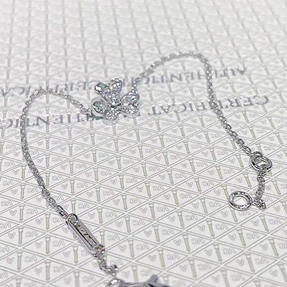 [Amore]FRIVOLE SILVER FLOWER DIAMOND BRACELET