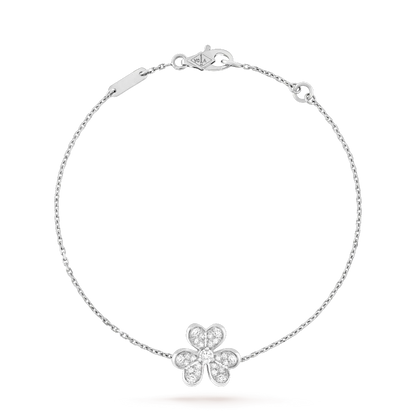 [Amore]FRIVOLE SILVER FLOWER DIAMOND BRACELET