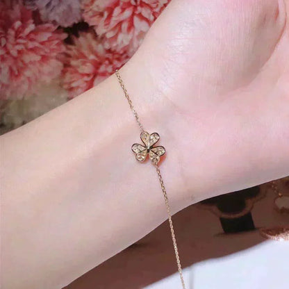 [Amore]FRIVOLE GOLD FLOWER DIAMOND BRACELET