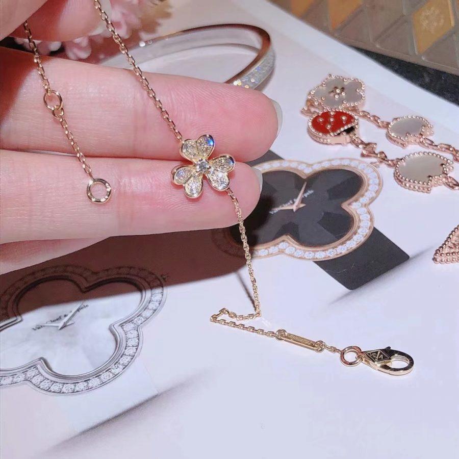 [Amore]FRIVOLE GOLD FLOWER DIAMOND BRACELET