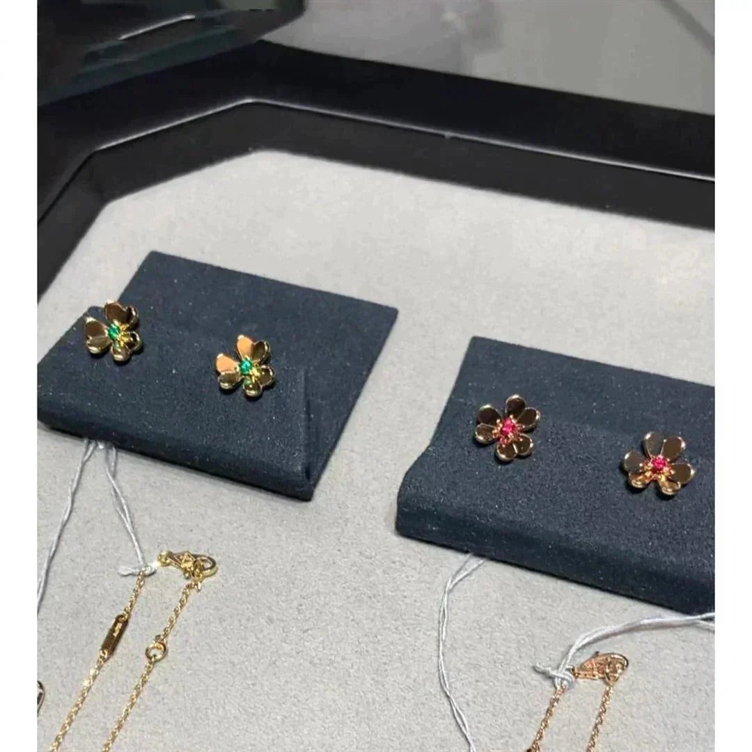 [Amore]FRIVOLE  FLOWER PINK EARRINGS