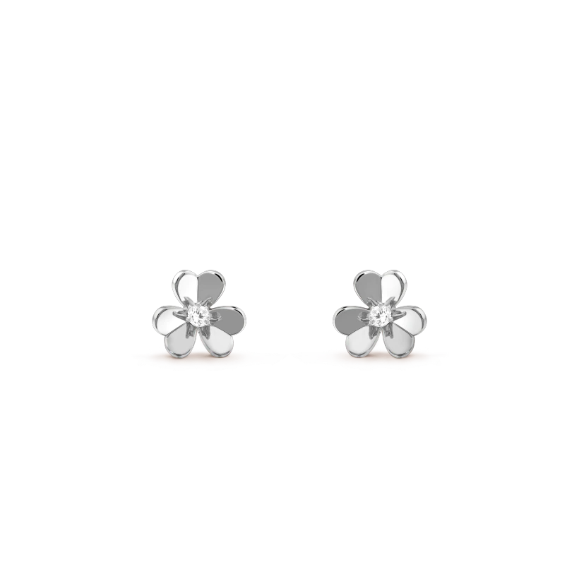 [Amore]FRIVOLE MINI SILVER FLOWER EARRINGS