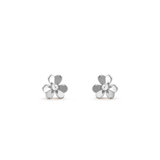 [Amore]FRIVOLE MINI SILVER FLOWER EARRINGS