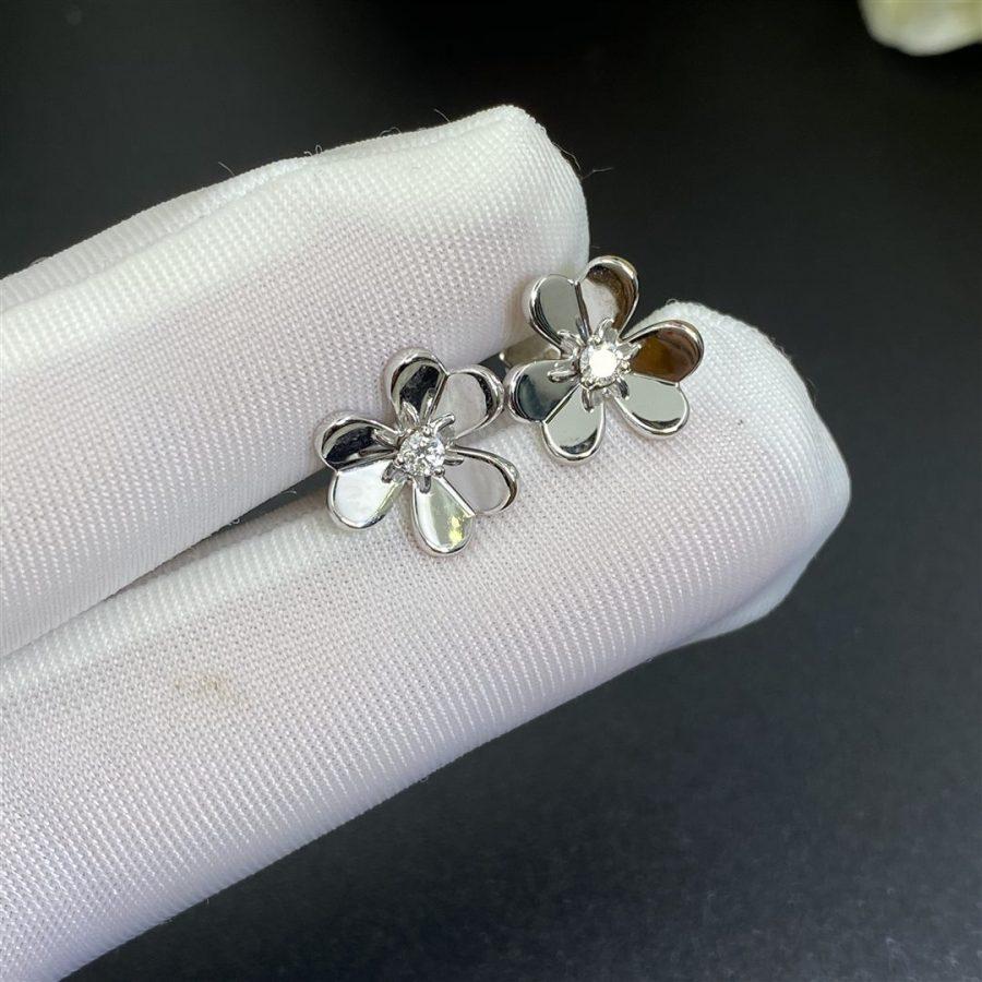 [Amore]FRIVOLE MINI SILVER FLOWER EARRINGS