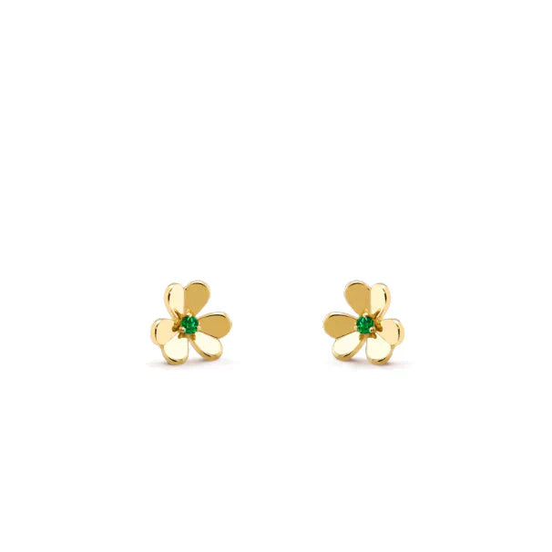 [Amore]FRIVOLE  FLOWER MALACHITE EARRINGS