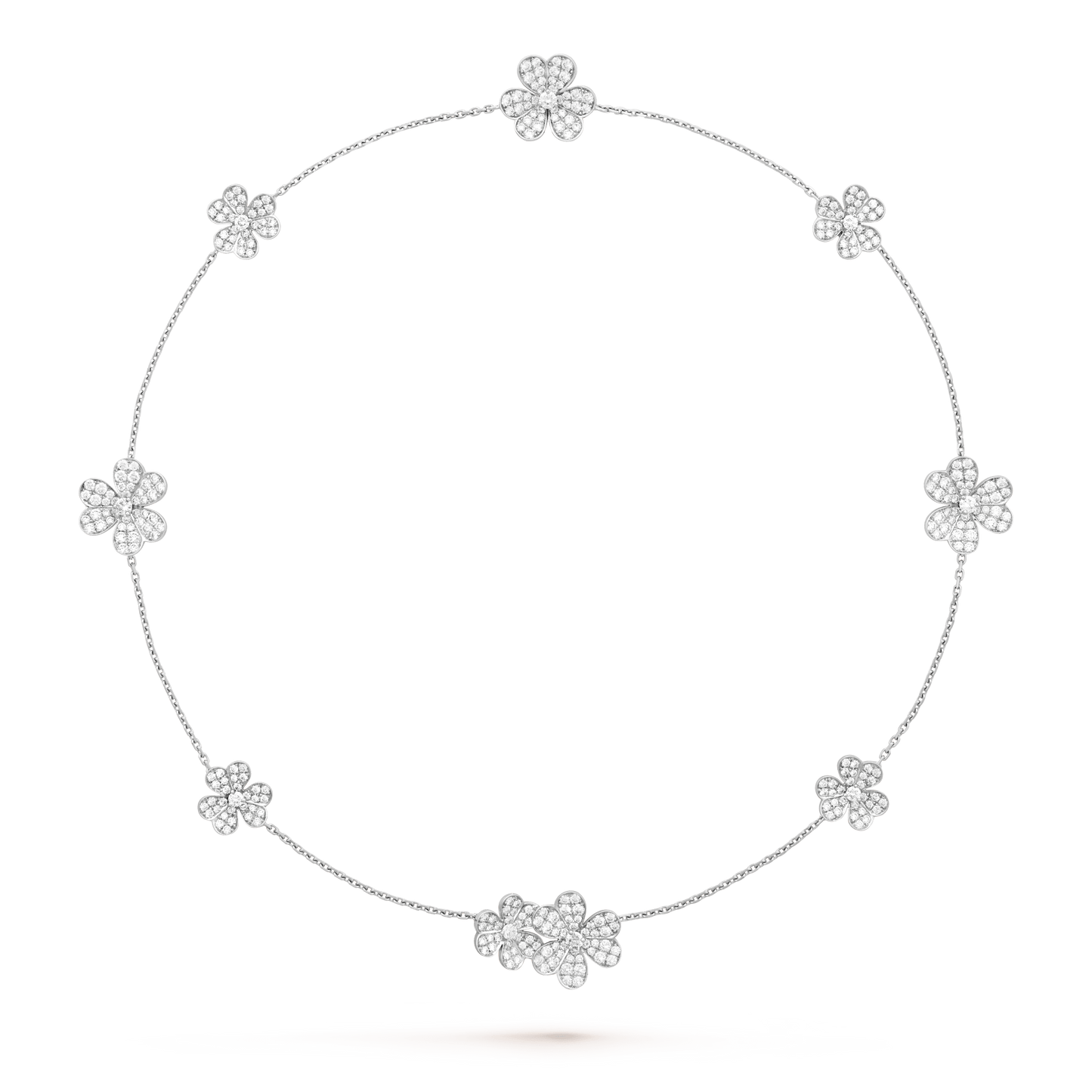 [Amore]FRIVOLE SILVER 9 FLOWERS NECKLACE