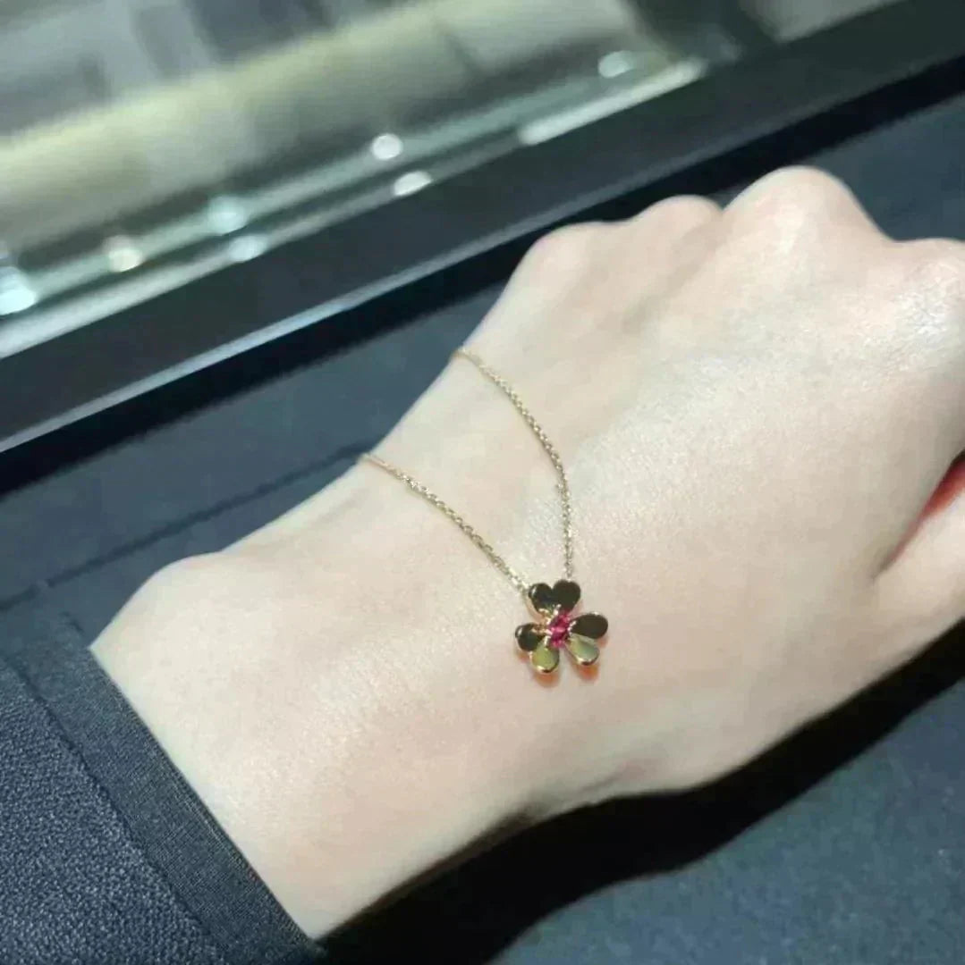 [Amore]FRIVOLE GOLD FLOWER NECKLACE