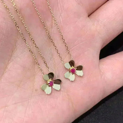 [Amore]FRIVOLE GOLD FLOWER NECKLACE