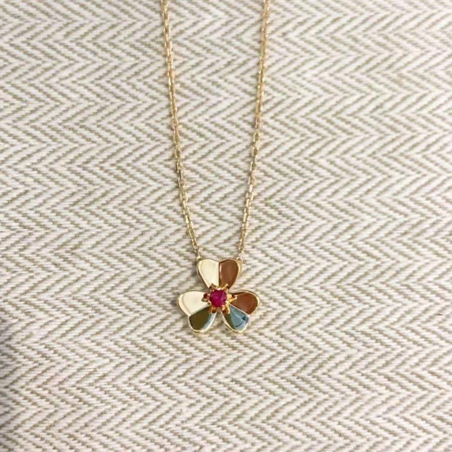[Amore]FRIVOLE GOLD FLOWER NECKLACE