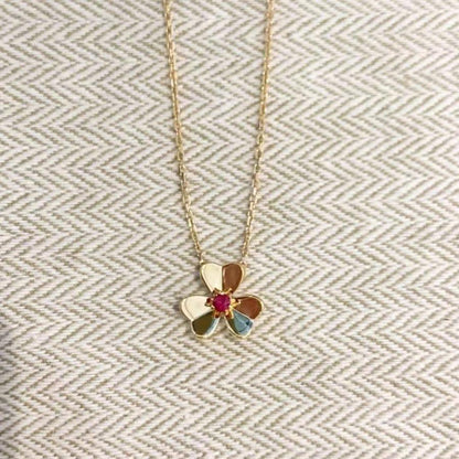 [Amore]FRIVOLE GOLD FLOWER NECKLACE