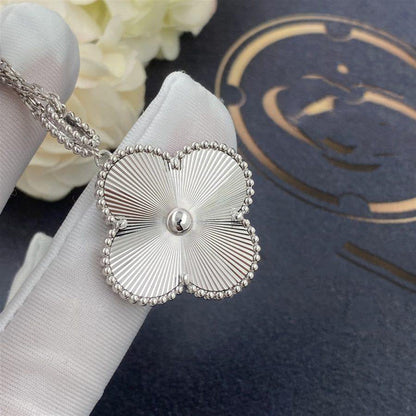 [Amore]CLOVER 25MM SILVER BIG CLOVER NECKLACE
