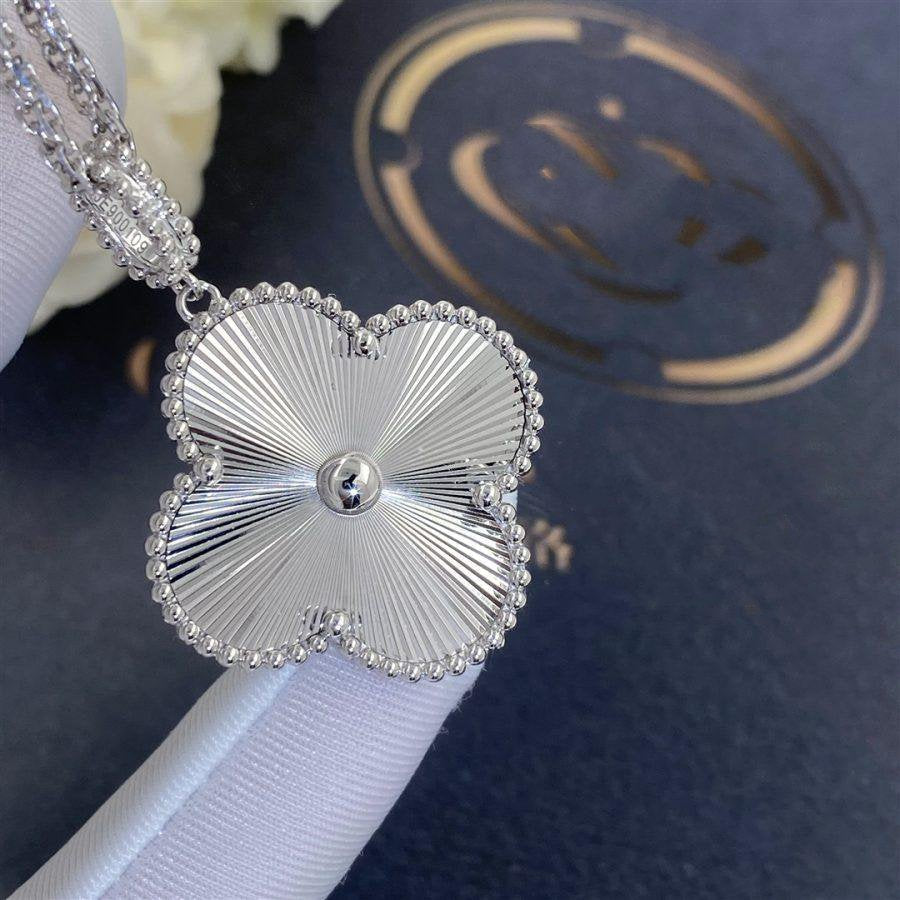 [Amore]CLOVER 25MM SILVER BIG CLOVER NECKLACE