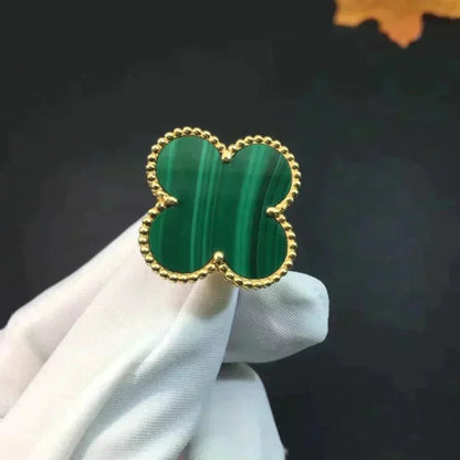 [Amore]CLOVER MALACHITE RING