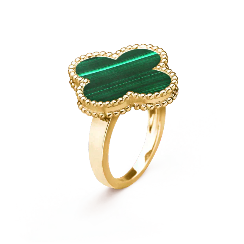 [Amore]CLOVER MALACHITE RING