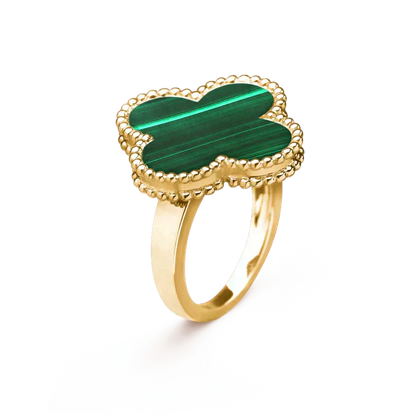 [Amore]CLOVER MALACHITE RING