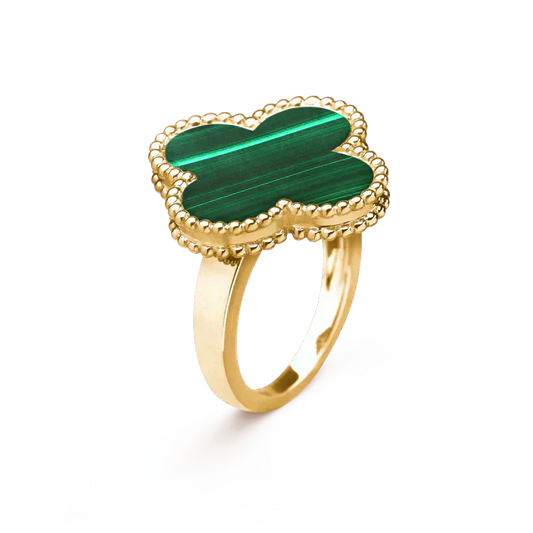 [Amore]CLOVER MALACHITE RING