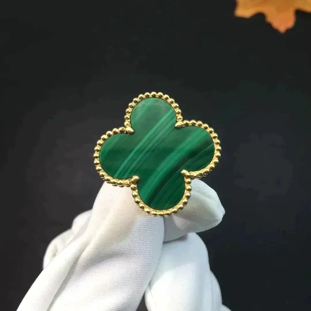 [Amore]CLOVER MALACHITE RING