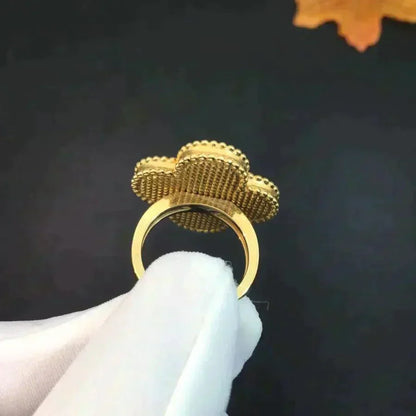 [Amore]CLOVER MALACHITE RING
