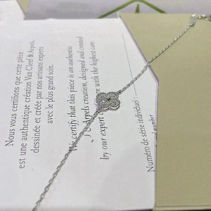 [Amore]CLOVER  SINGLE FLOWER BRACELET SILVER