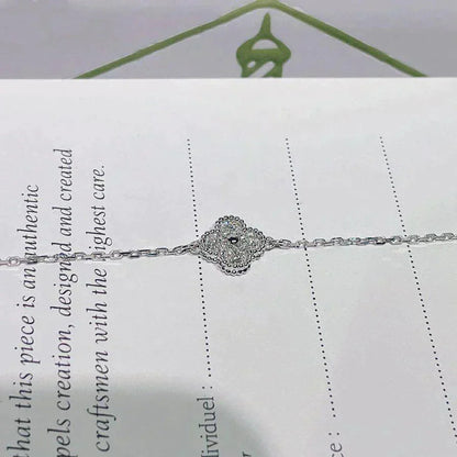 [Amore]CLOVER  SINGLE FLOWER BRACELET SILVER