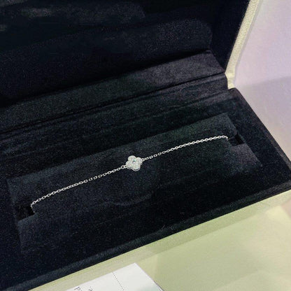 [Amore]CLOVER  SINGLE FLOWER BRACELET SILVER