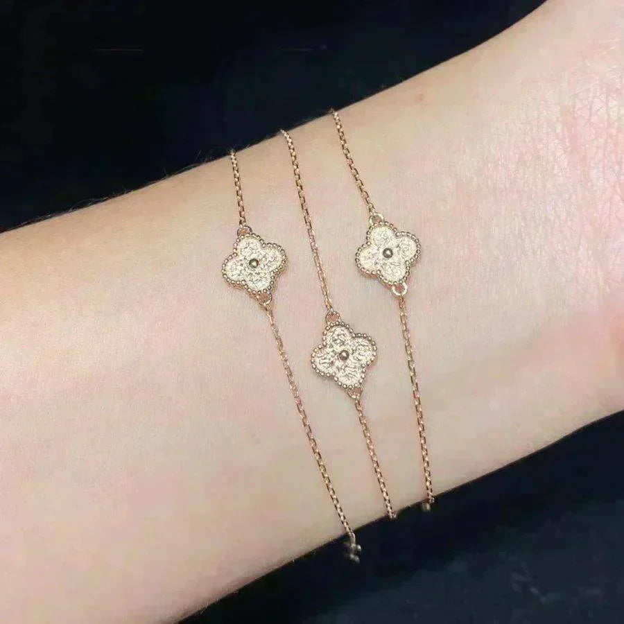 [Amore]CLOVER SINGLE FLOWER BRACELET