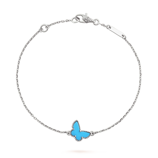 [Amore]BUTTERFLY TURQUOISE BUTTERFLY BRACELET SILVER