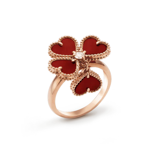 [Amore]SWEET CLOVER CARNELIAN RING