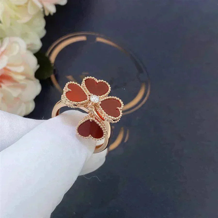[Amore]SWEET CLOVER CARNELIAN RING
